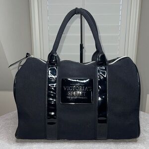 Victoria's Secret Black Duffel Bag